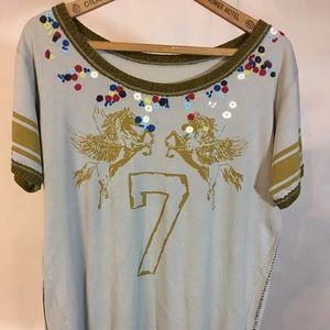 Free People embroidered shirt